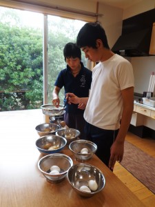 下ごしらえ中